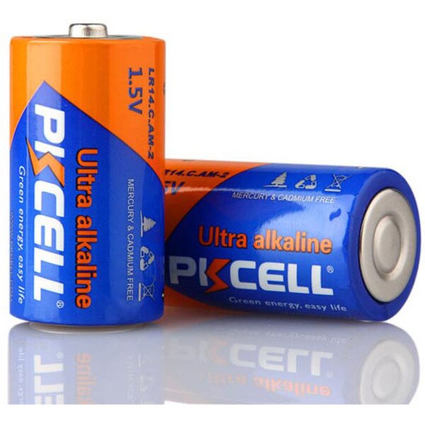 Main product image for PKCELL 1.5V C Ultra Alkaline Battery 2-Pack142-223